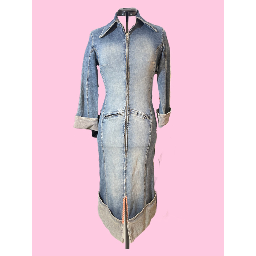 Women's Guido Mary Denim Dress Size S Blue